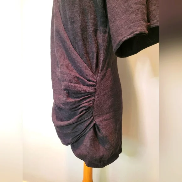 Lovers + Friends Thaylise Linen Black Surplice V Neck Mini Dress SZ S - Picture 6 of 12